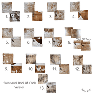 Highlands 18x18 Palomino Eclectic Mix Genuine Cowhide Pillow Covers Double Sided - Ranch Junkie Mercantile LLC
