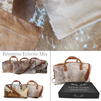 Genuine Cowhide Duffel Bag The Highlands Saddle Large Cowhide Duffel - Ranch Junkie Mercantile LLC 
