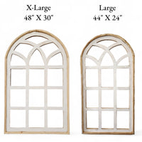 Set of 3 Farmhouse Wooden Paradise Window Collection Window Arches Farmhouse Wood Cathedrals - Ranch Junkie Mercantile LLC 