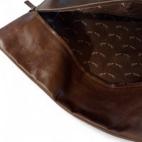 18x18 Genuine Leather Pillow Cover Rancho Boot Stitch Pillow Cover - Ranch Junkie Mercantile LLC 