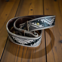 Rancho Boot Stitch Genuine Leather Bucket Purse w/ Tooled Leather Strap - Ranch Junkie Mercantile LLC 