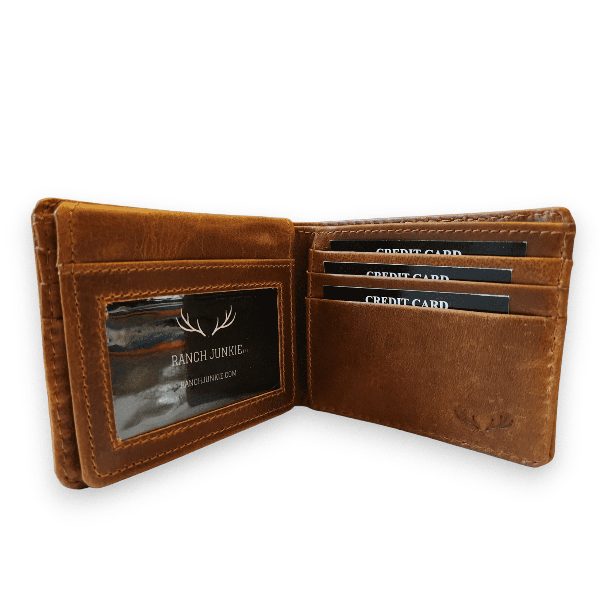 Denali Leather Bifold Leather Wallet Mens Leather Wallet - Ranch Junkie Mercantile LLC 