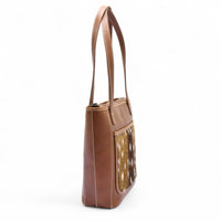 Salt Creek Ranch™ Genuine Axis Deer Tote – Handcrafted Full Grain Leather + Genuine Axis Hide - Ranch Junkie Mercantile LLC 