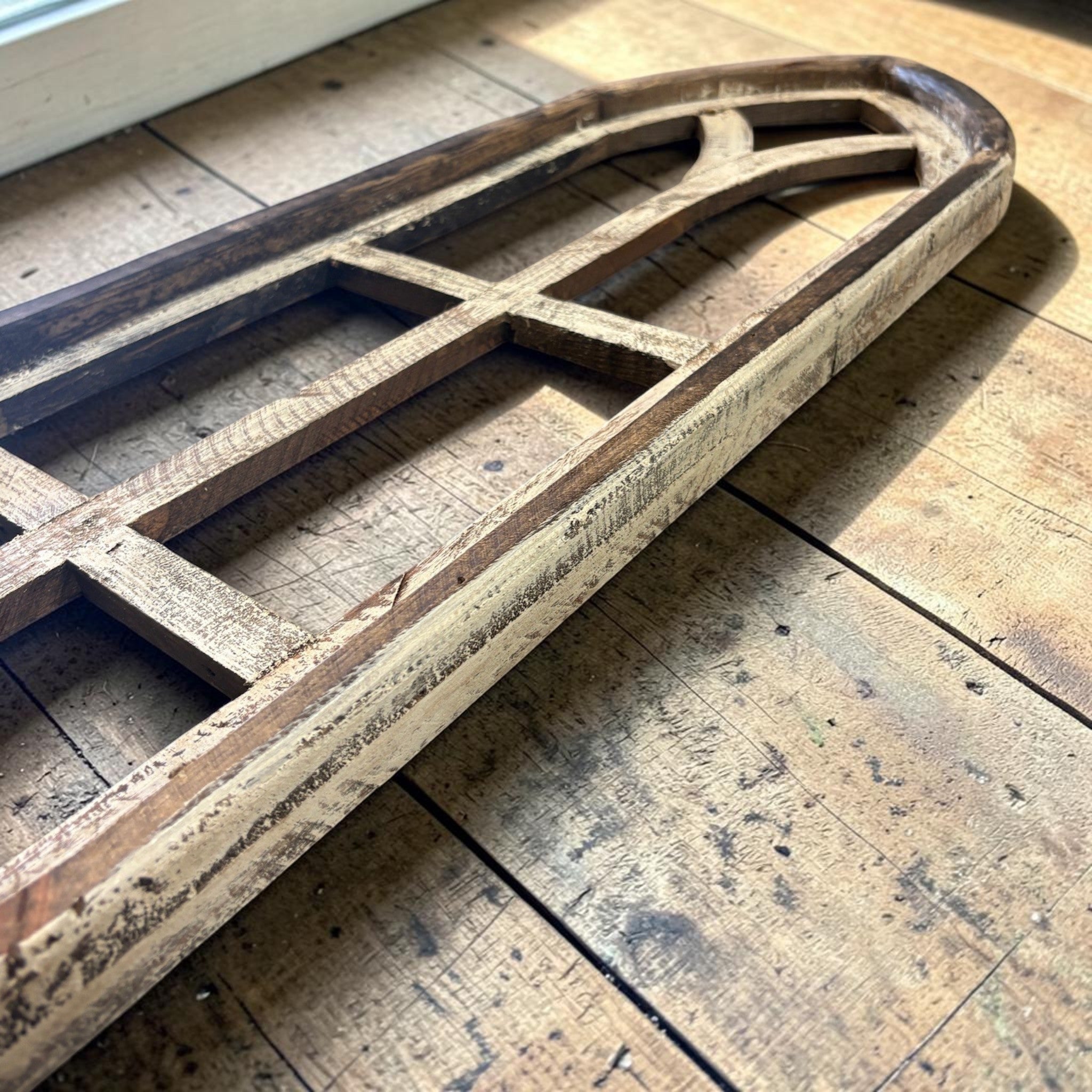 Sample Sale Rustic Dandelion Cathedral Wood Window Arches | Farmhouse Wall Décor Sets 1-13 - Ranch Junkie LLC 