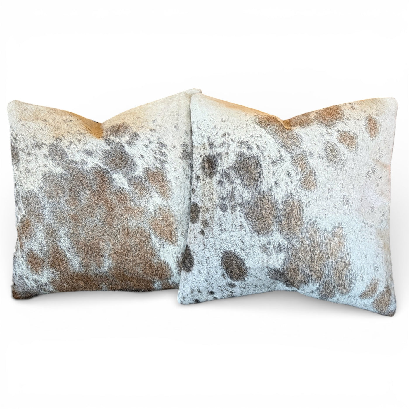 Sample Sale Set #1 Two Highlands Genuine Cowhide Pillow Covers Set Of Two - Ranch Junkie LLC 