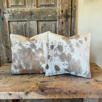Sample Sale Set #1 Two Highlands Genuine Cowhide Pillow Covers Set Of Two - Ranch Junkie LLC 