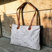 Sample Sale Highlands Genuine Cowhide Large Tote #2 - Ranch Junkie LLC 