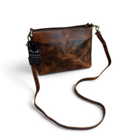 Sample Sale #3 Highlands Handcrafted Cowhide And Leather Crossbody- Cowhide Crossbody - Ranch Junkie LLC