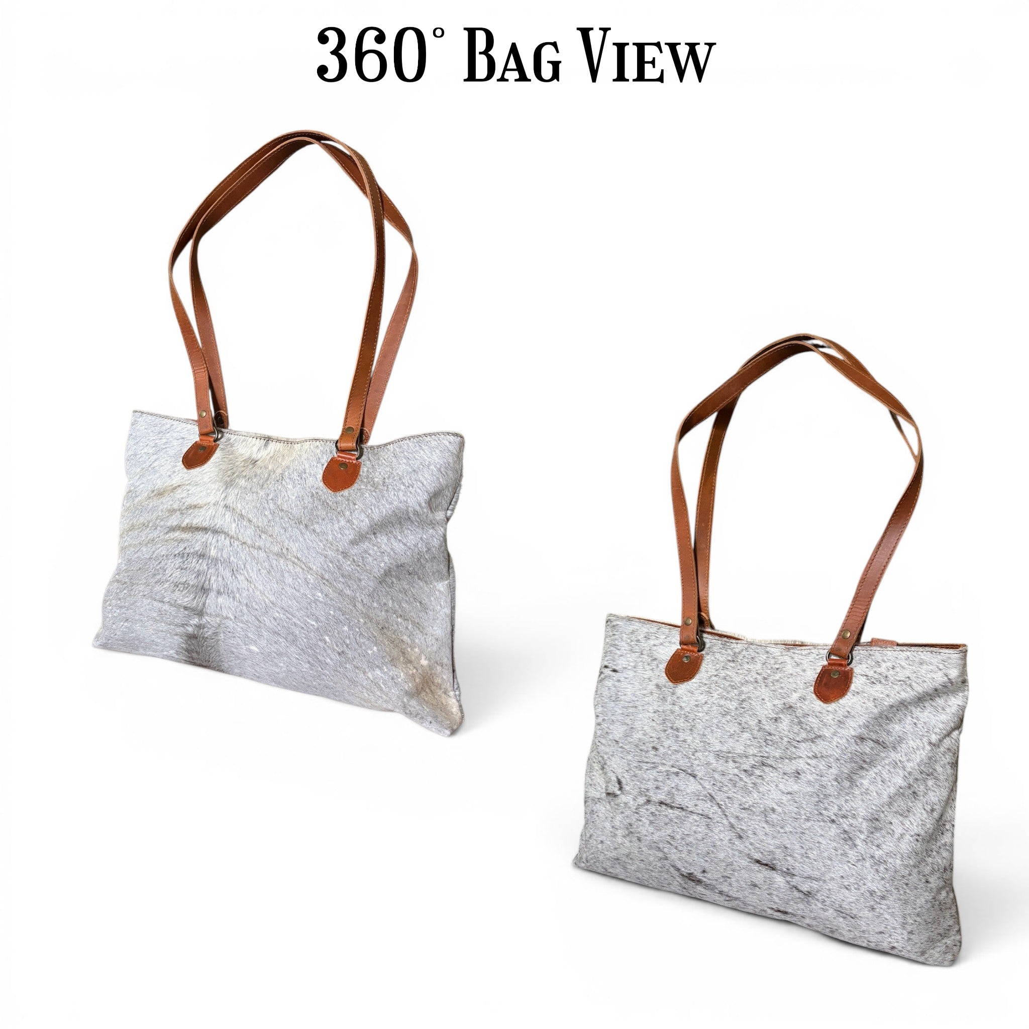Sample Sale Highlands Genuine Cowhide Large Tote #2 - Ranch Junkie LLC 