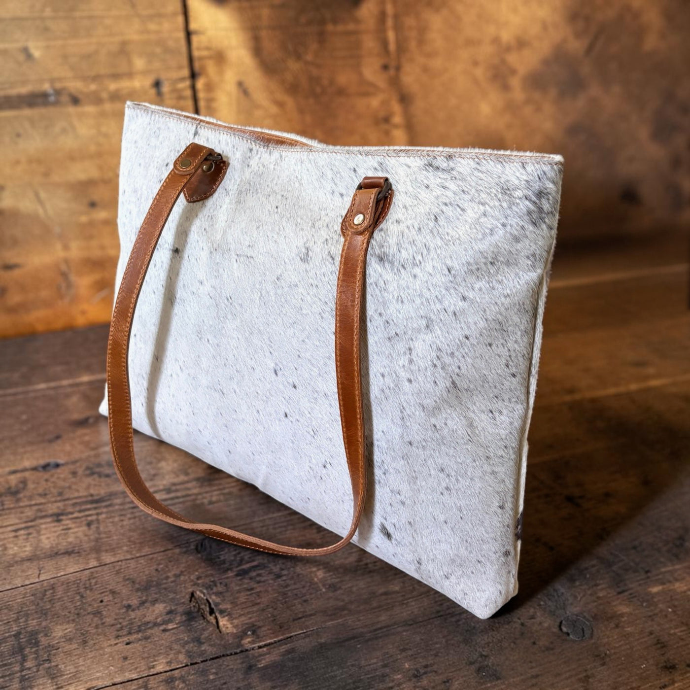 Sample Sale Highlands Genuine Cowhide Large Tote #4 - Ranch Junkie LLC 