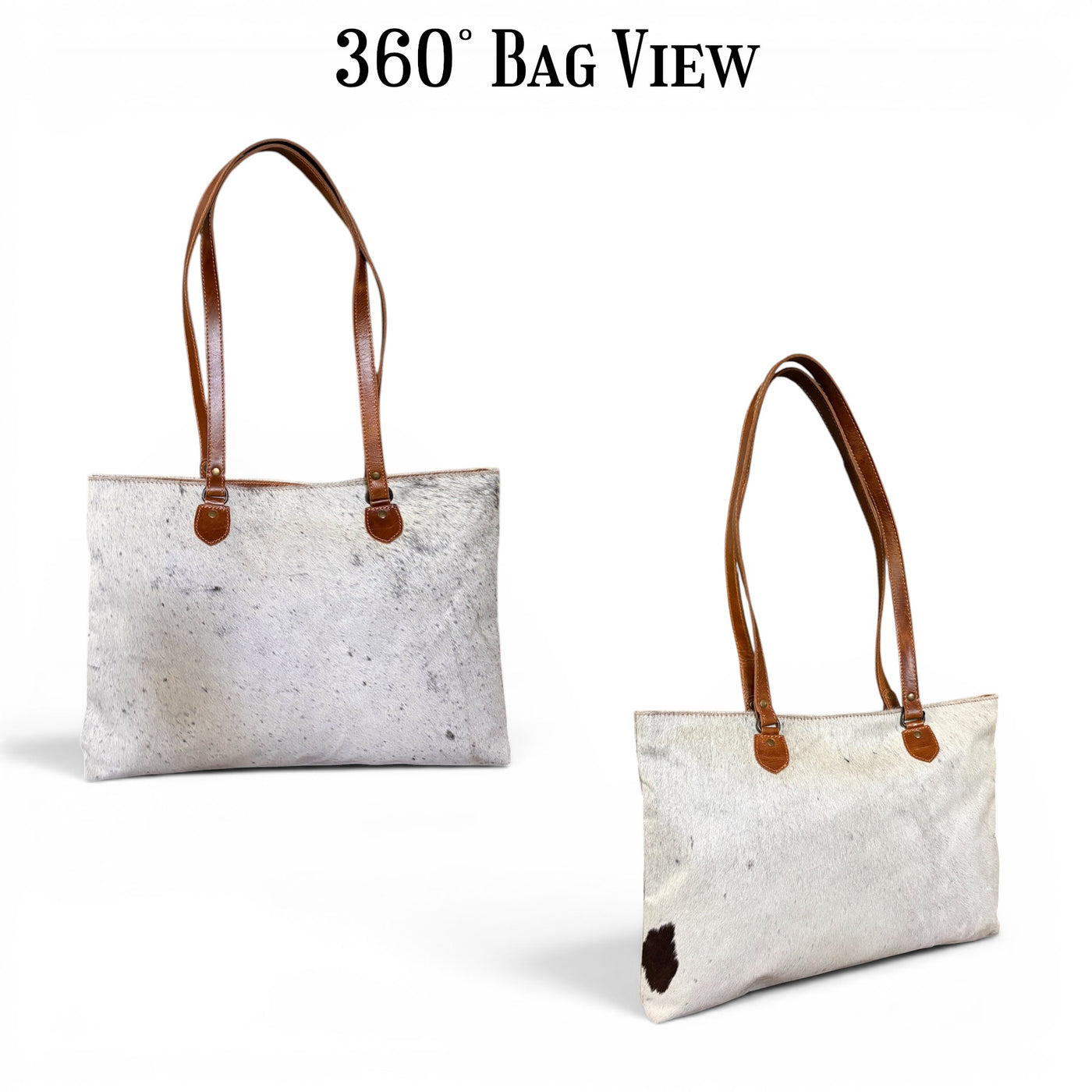 Sample Sale Highlands Genuine Cowhide Large Tote #4 - Ranch Junkie LLC 