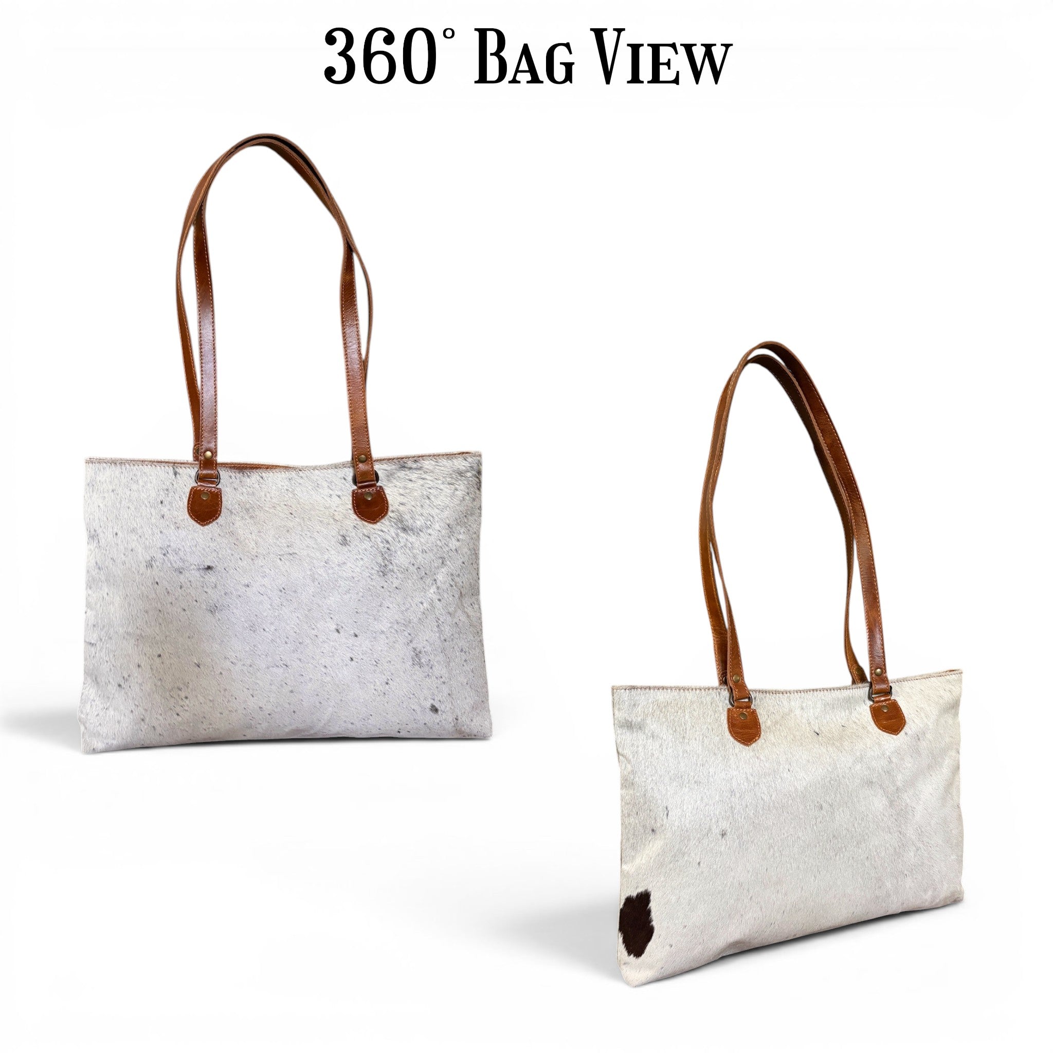 Sample Sale Highlands Genuine Cowhide Large Tote #4 - Ranch Junkie LLC 