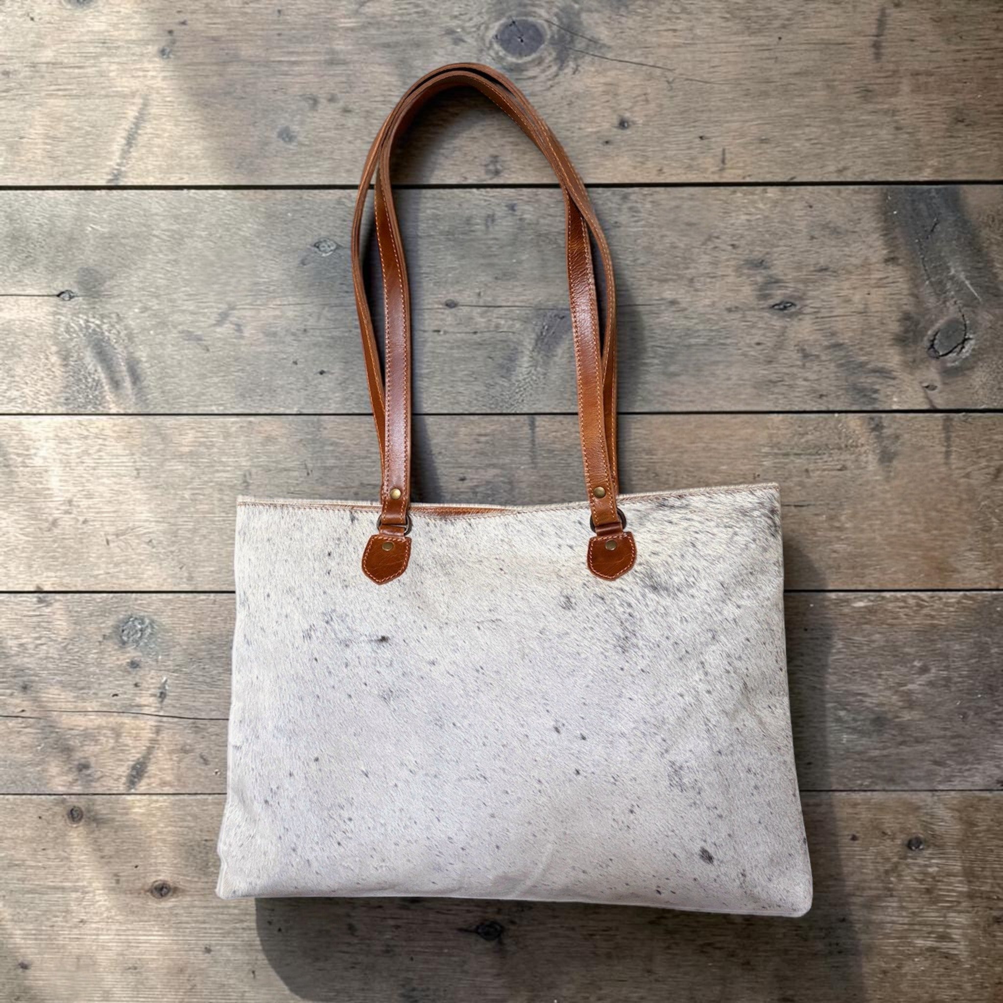 Sample Sale Highlands Genuine Cowhide Large Tote #4 - Ranch Junkie LLC 