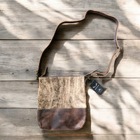 Sample Sale Highlands Genuine Cowhide Large Vintage Brown Crossbody Bag Crossbody Purse #4 - Ranch Junkie Mercantile LLC 