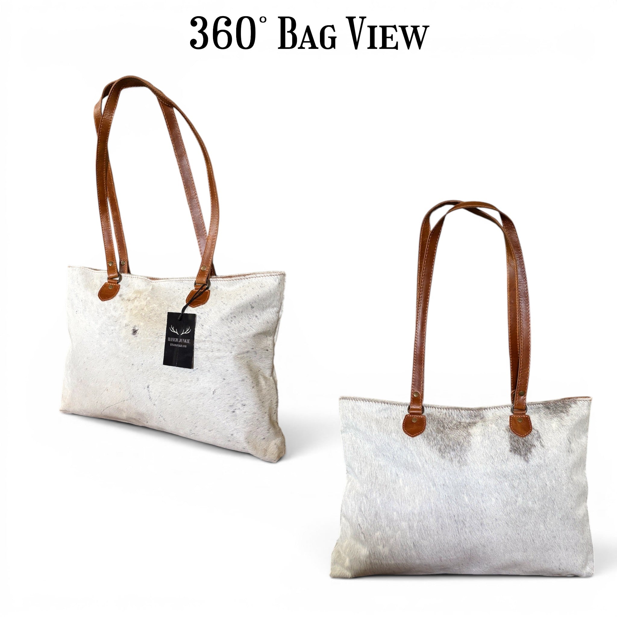 Sample Sale Highlands Genuine Cowhide Large Tote #5 - Ranch Junkie LLC 
