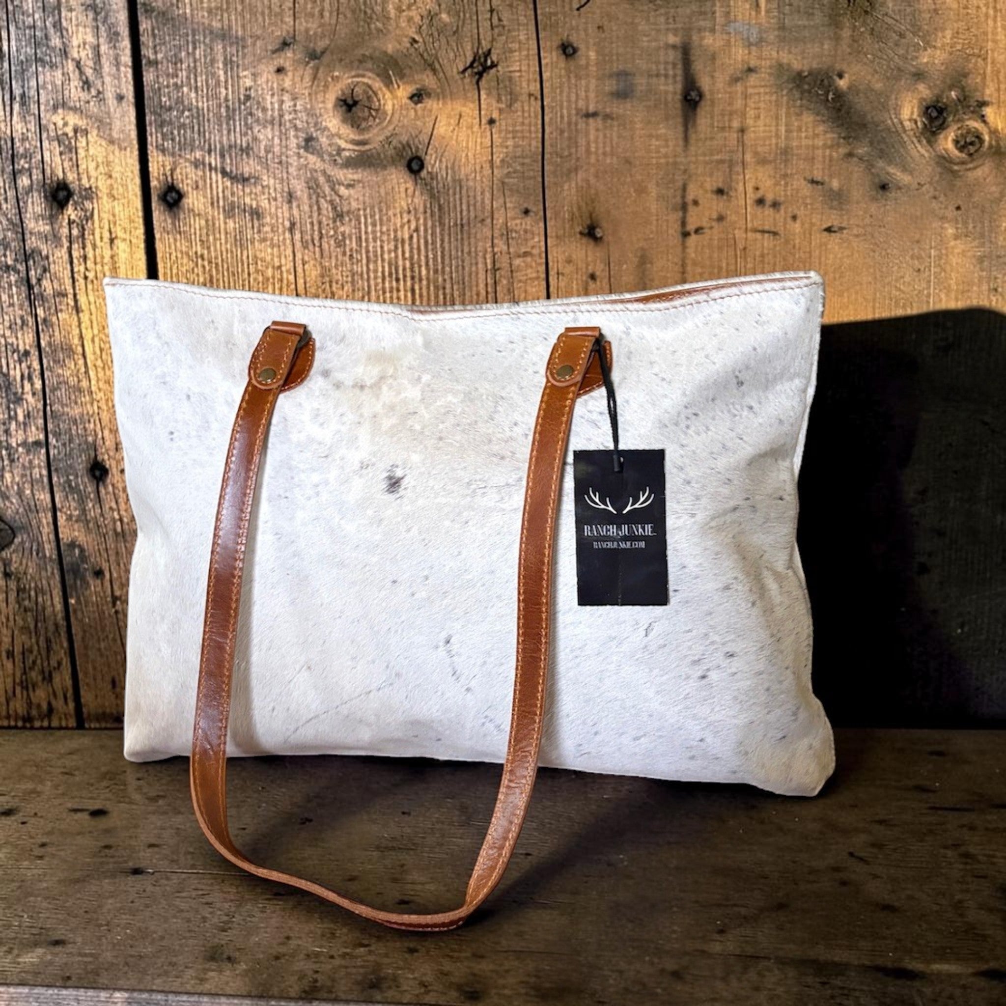Sample Sale Highlands Genuine Cowhide Large Tote #5 - Ranch Junkie LLC 