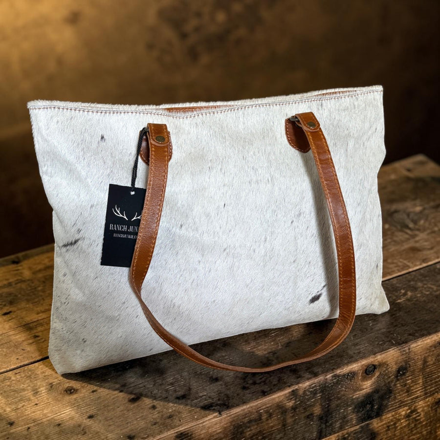 Sample Sale Highlands Genuine Cowhide Large Tote #6 - Ranch Junkie LLC 
