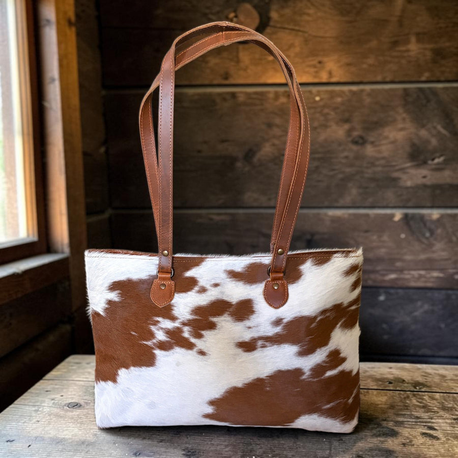 Sample Sale Highlands Genuine Cowhide Large Tote #7 - Ranch Junkie LLC 