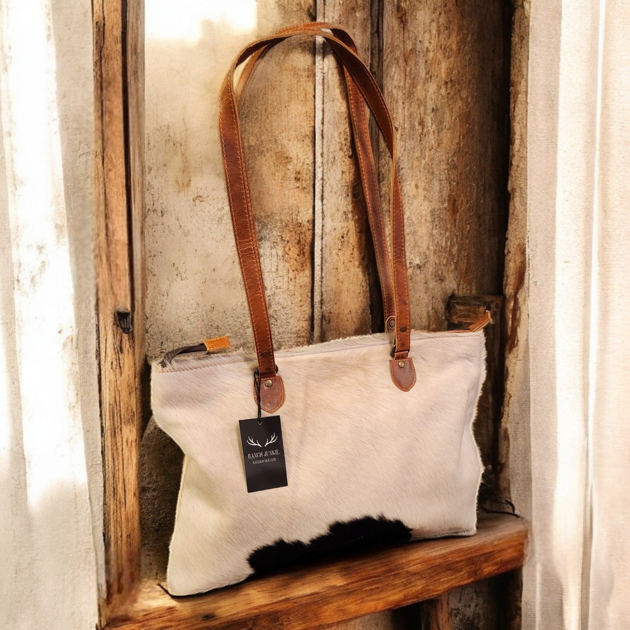 Sample Sale Highlands Genuine Cowhide Large Tote #9 - Ranch Junkie Mercantile LLC 