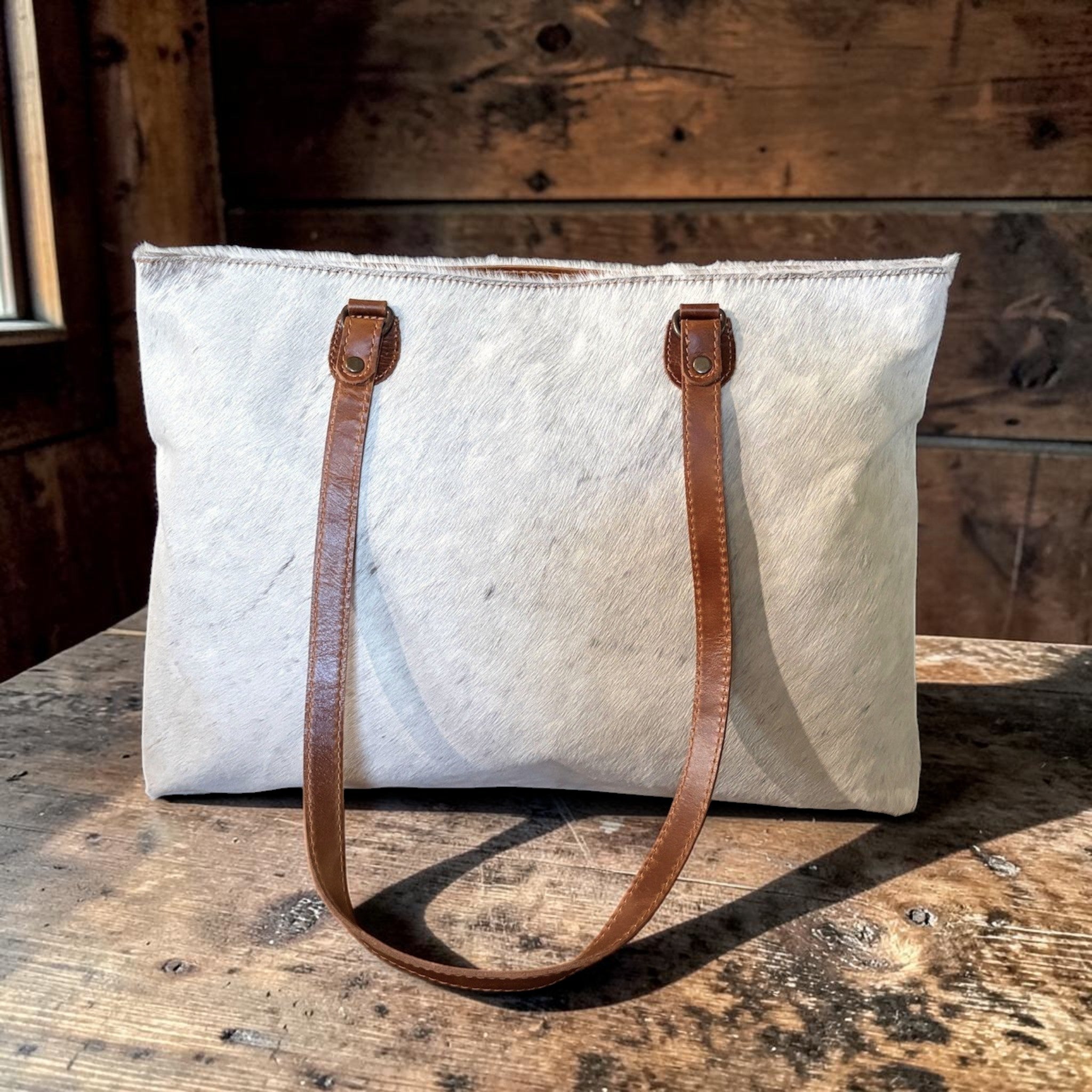Sample Sale Highlands Genuine Cowhide Large Tote #9 - Ranch Junkie LLC 
