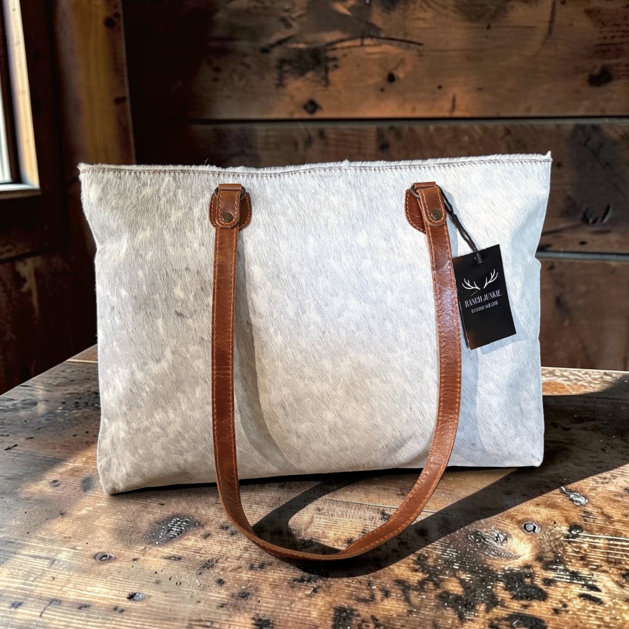 Sample Sale Highlands Genuine Cowhide Large Tote #9 - Ranch Junkie LLC 