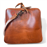 Sample Sale Southwestern Saddle Blanket Aztec Weekender Aspen Leather Duffel Bag #1 - Ranch Junkie LLC 