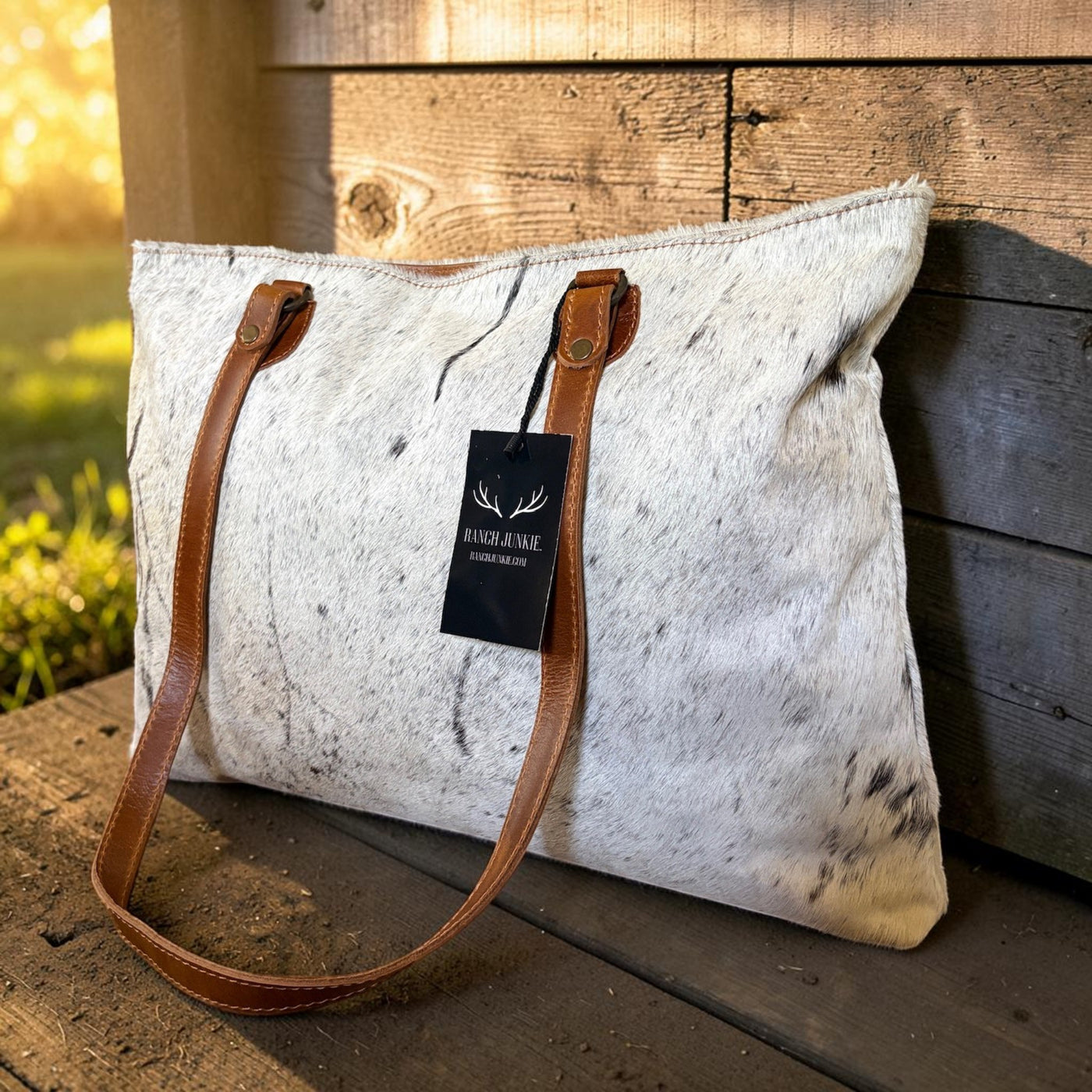 Sample Sale Highlands Genuine Cowhide Large Tote #3 - Ranch Junkie LLC 