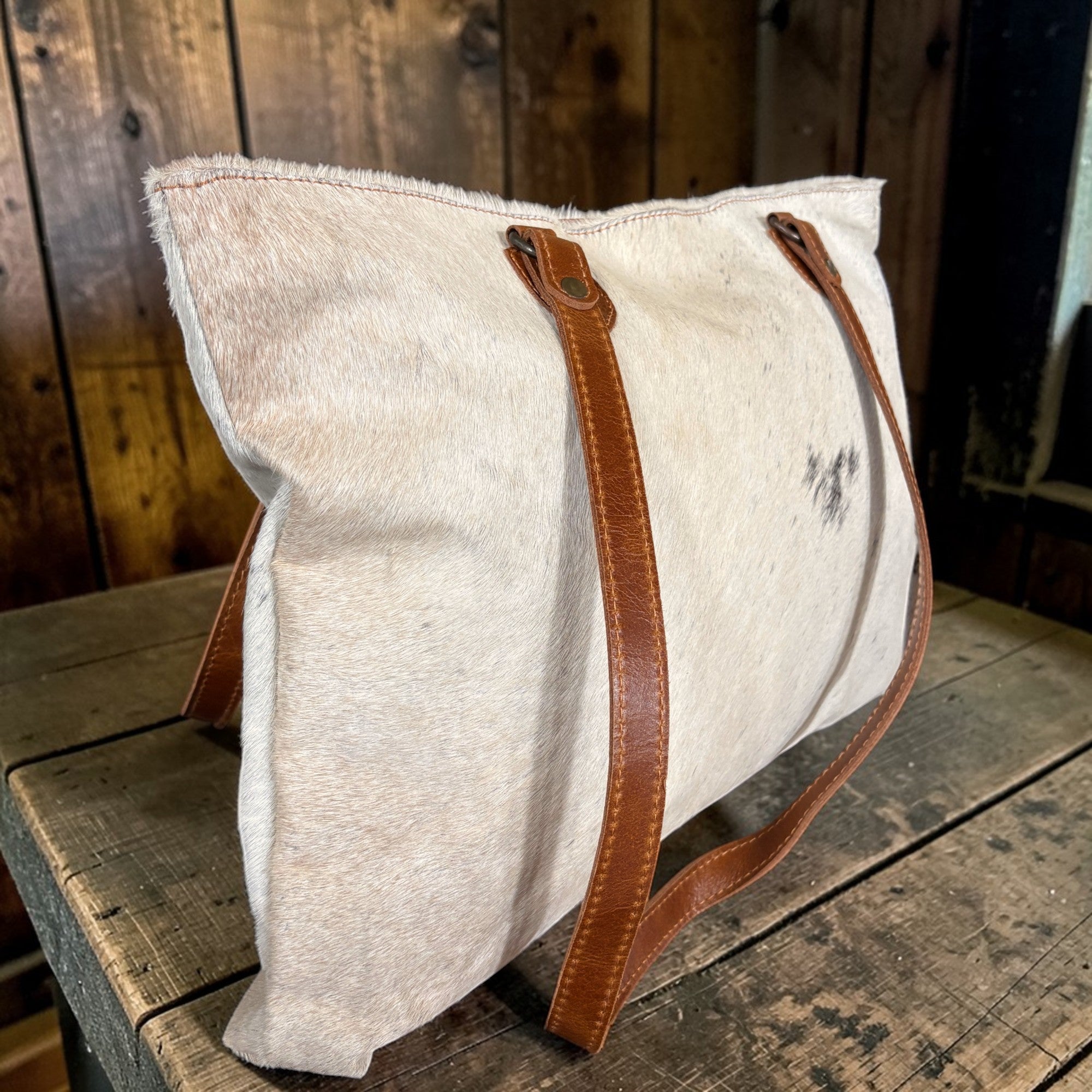 Sample Sale Highlands Genuine Cowhide Large Tote #3 - Ranch Junkie LLC 