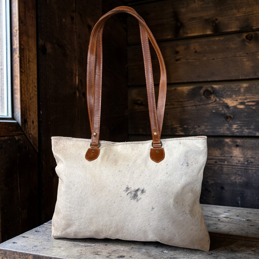 Sample Sale Highlands Genuine Cowhide Large Tote #3 - Ranch Junkie LLC 