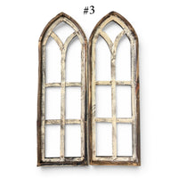 Sample Sale Rustic Dandelion Cathedral Wood Window Arches | Farmhouse Wall Décor Sets 1-13 - Ranch Junkie LLC 