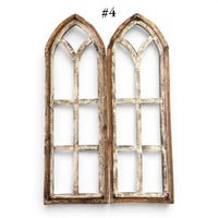 Sample Sale Rustic Dandelion Cathedral Wood Window Arches | Farmhouse Wall Décor Sets 1-13 - Ranch Junkie LLC 