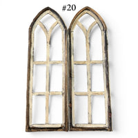 Sample Sale Rustic Dandelion Cathedral Wood Window Arches | Farmhouse Wall Décor Sets 14-25 - Ranch Junkie LLC 
