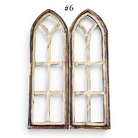 Sample Sale Rustic Dandelion Cathedral Wood Window Arches | Farmhouse Wall Décor Sets 1-13 - Ranch Junkie LLC 