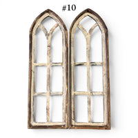 Sample Sale Rustic Dandelion Cathedral Wood Window Arches | Farmhouse Wall Décor Sets 1-13 - Ranch Junkie LLC 