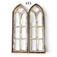 Sample Sale Rustic Dandelion Cathedral Wood Window Arches | Farmhouse Wall Décor Sets 1-13 - Ranch Junkie LLC 