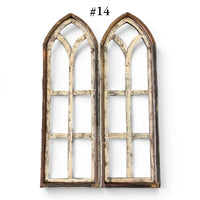 Sample Sale Rustic Dandelion Cathedral Wood Window Arches | Farmhouse Wall Décor Sets 14-25 - Ranch Junkie LLC 