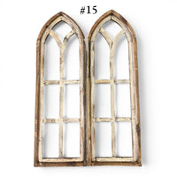 Sample Sale Rustic Dandelion Cathedral Wood Window Arches | Farmhouse Wall Décor Sets 14-25 - Ranch Junkie LLC 