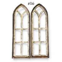 Sample Sale Rustic Dandelion Cathedral Wood Window Arches | Farmhouse Wall Décor Sets 14-25 - Ranch Junkie LLC 