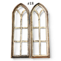 Sample Sale Rustic Dandelion Cathedral Wood Window Arches | Farmhouse Wall Décor Sets 14-25 - Ranch Junkie LLC 