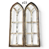 Sample Sale Rustic Dandelion Cathedral Wood Window Arches | Farmhouse Wall Décor Sets 14-25 - Ranch Junkie LLC 