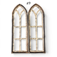 Sample Sale Rustic Dandelion Cathedral Wood Window Arches | Farmhouse Wall Décor Sets 1-13 - Ranch Junkie LLC 