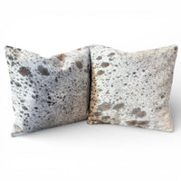 Sample Sale Set #2 Two Highlands Genuine Cowhide Pillow Covers Set Of Two - Ranch Junkie LLC 