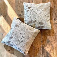 Sample Sale Set #2 Two Highlands Genuine Cowhide Pillow Covers Set Of Two - Ranch Junkie LLC 