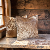 Sample Sale Set #3 Two Highlands Genuine Cowhide Pillow Covers Set Of Two - Ranch Junkie LLC 