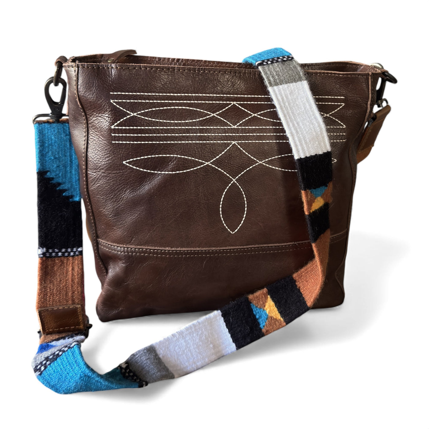 Shania Adjustable Hand Woven Wool Purse Strap (34" to 60") - Ranch Junkie Mercantile LLC 