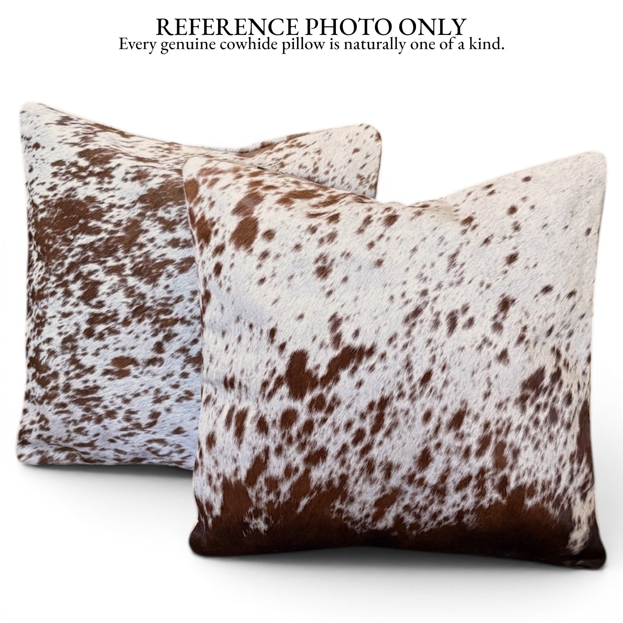 18x18 Genuine Cowhide Pillow Covers Chocolate Brown Double Sided Highlands Cowhide Pillow - Ranch Junkie LLC