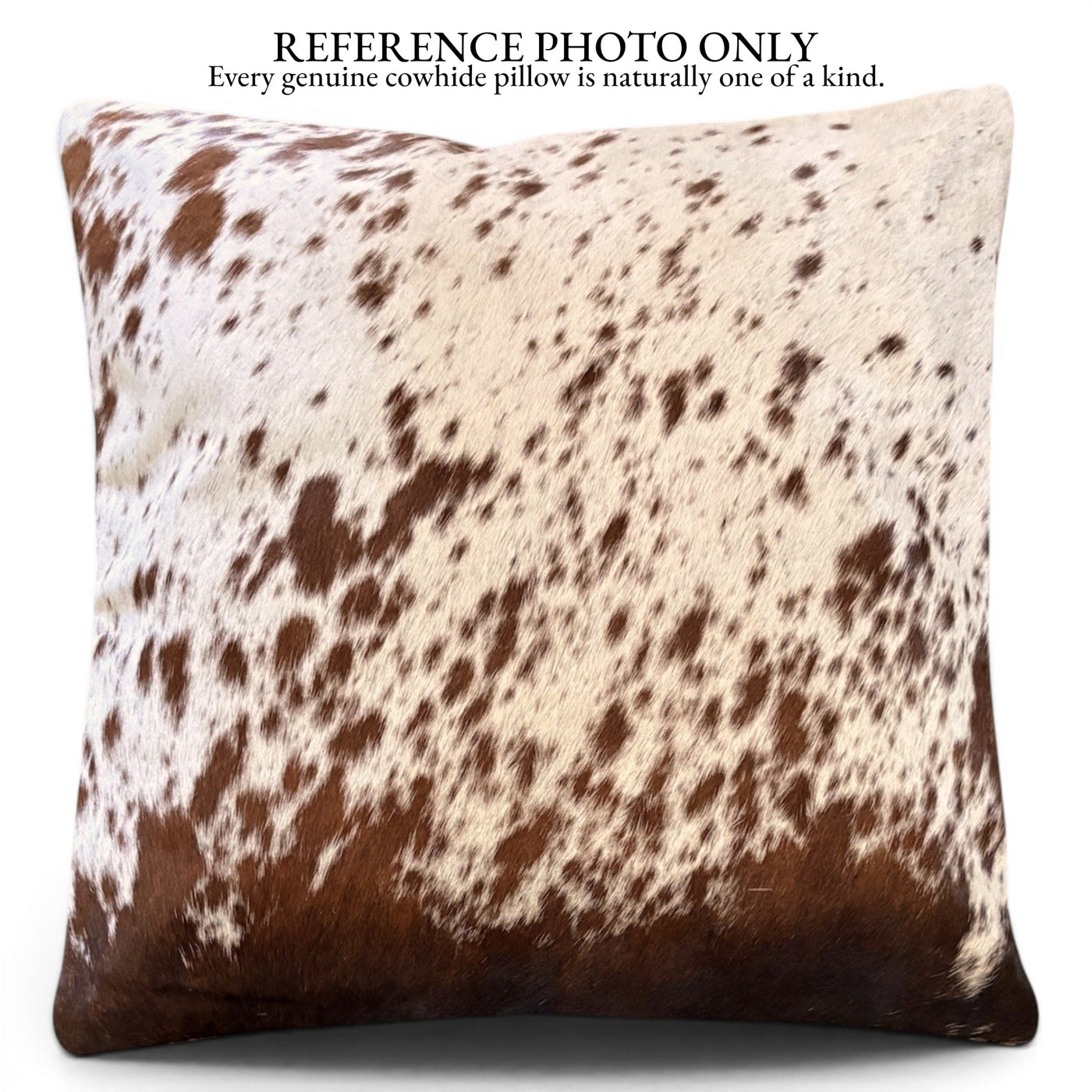 18x18 Genuine Cowhide Pillow Covers Chocolate Brown Double Sided Highlands Cowhide Pillow - Ranch Junkie LLC