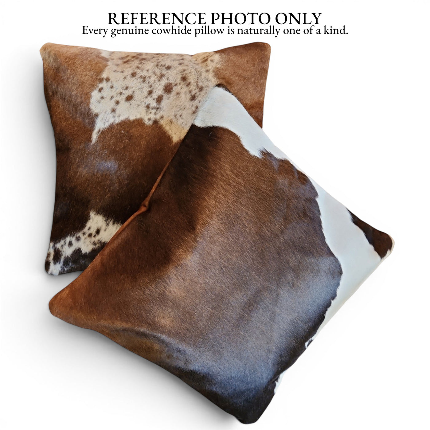 18x18 Genuine Cowhide Pillow Covers Chocolate Brown Double Sided Highlands Cowhide Pillow - Ranch Junkie LLC