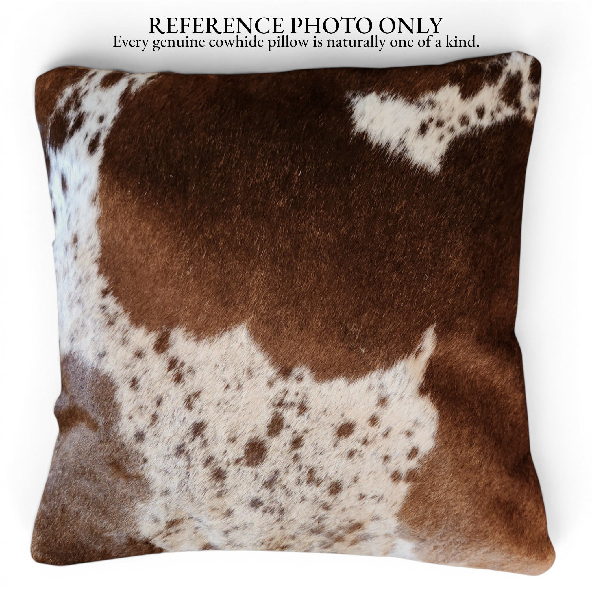 18x18 Genuine Cowhide Pillow Covers Chocolate Brown Double Sided Highlands Cowhide Pillow - Ranch Junkie LLC