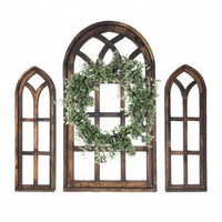 Set of 3 Farmhouse Wood Large Sunset Grove Window Collection- The Sunset Grove Collection + Wreath Option - Ranch Junkie Mercantile LLC 